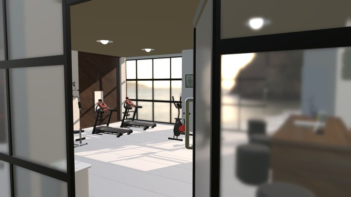 Ruang gym 3D Model