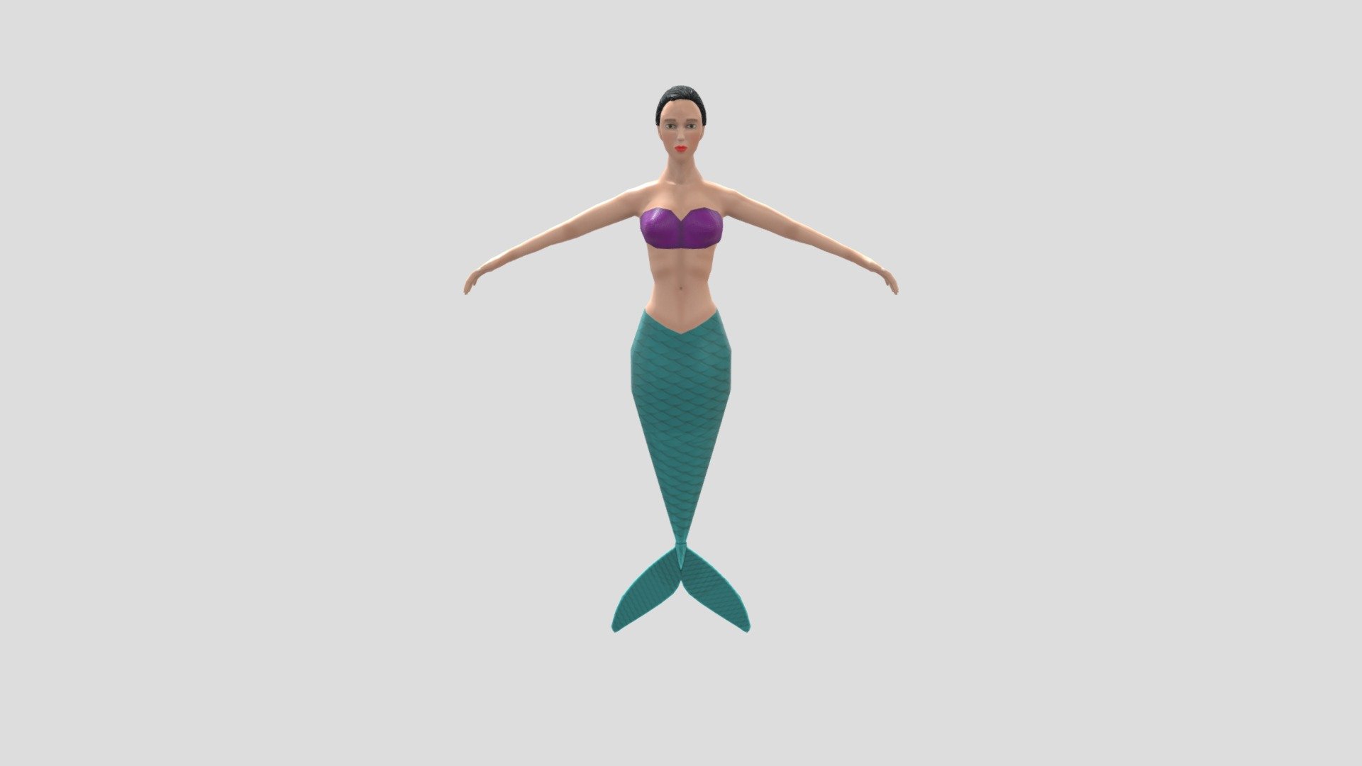 Mermaid - 3D model by Kiran.Babu [0828825] - Sketchfab