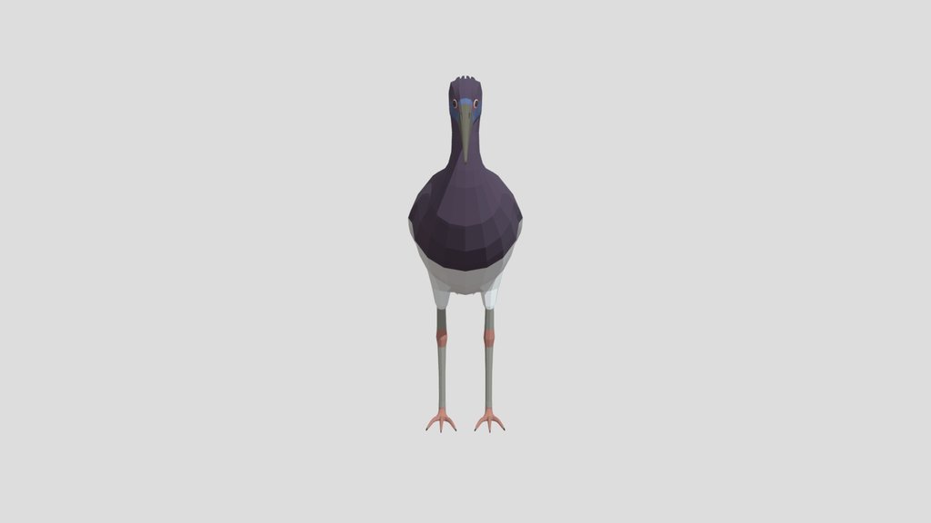 Low Poly Abdim Stork