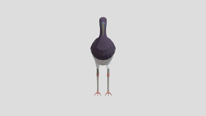 Low Poly Abdim Stork