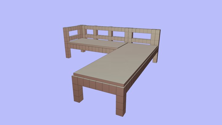 634230048 Bench Model 3D Model