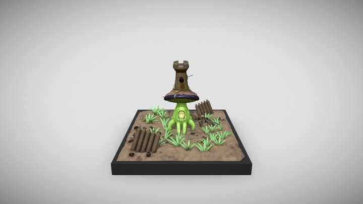 Battle Shroom 3D Model
