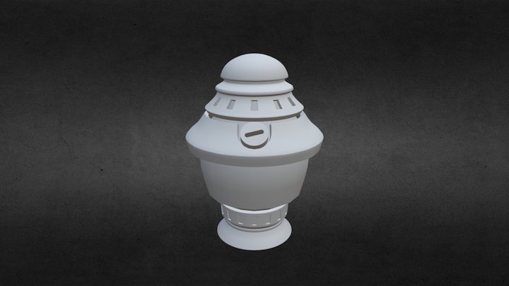 Spooky Lamp Modeling V001 3D Model