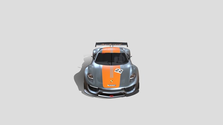 Porsche 918 RSR 3D Model