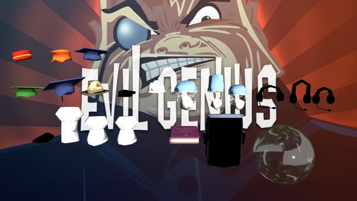 Evil Genius (2004) - Accessories And Hats – Free 3D Model STL