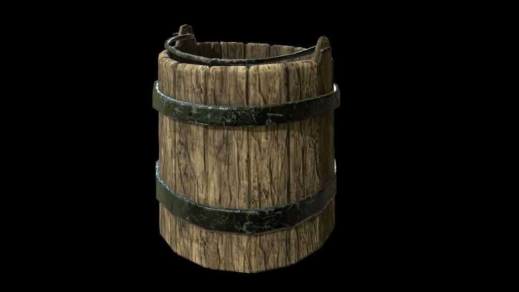 Medieval Bucket - 3D model by gdelforge [082c3ac] - Sketchfab