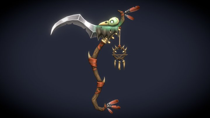 Shaman Scythe - WeaponCraft 3D Model