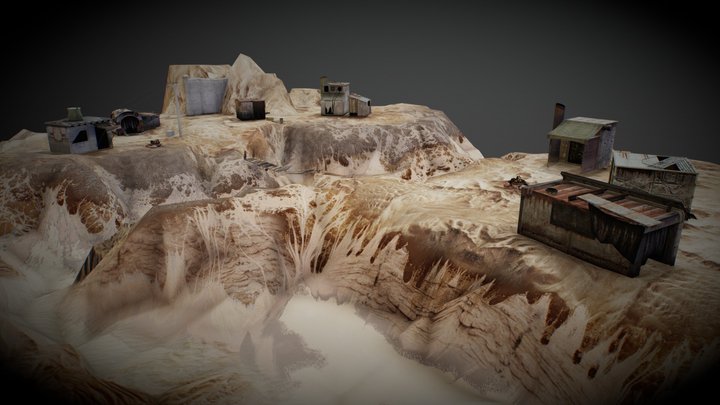 Post Apocalypse Town 3D Model