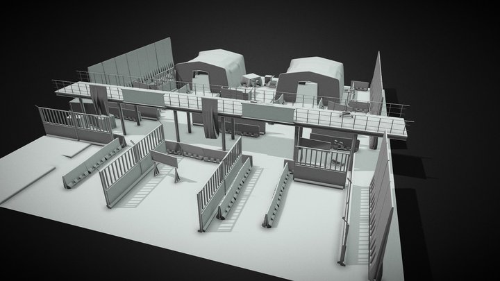 Quarantine Checkpoint v0.2 [WIP] 3D Model