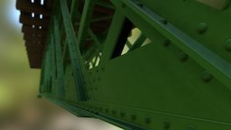 Truss (riveted) of bridge 3D Model
