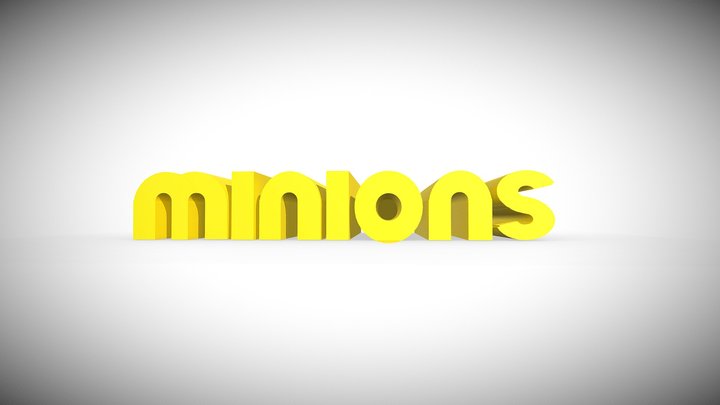 Minions Logo 3D Model