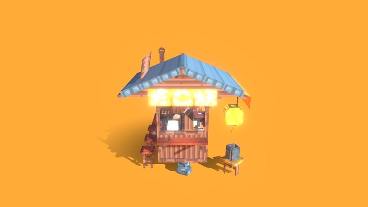 Takoyakicart - Street Food 🥡 3D Model