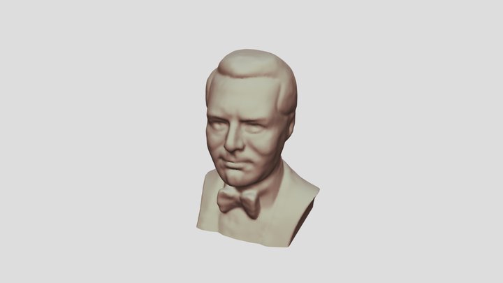 Head of Cary Grant statue in Bristol 3D Model