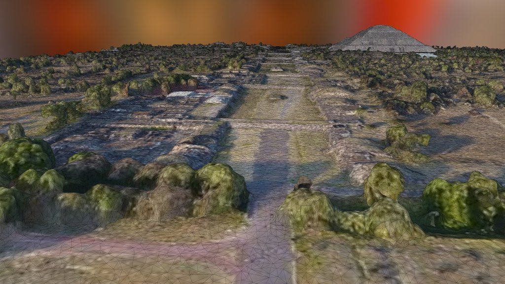 Pirámide del Sol, Teotihuacan. - 3D model by Gerardo Gutierrez, CU ...