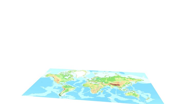 Глобус пен картаның сәйкесі 3D Model