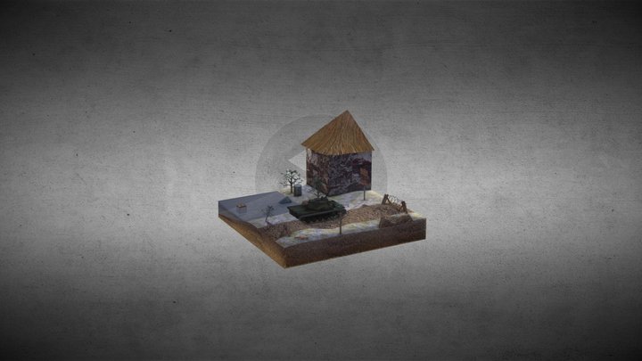 WWII Diorama Miléd Hammoud 3D Model