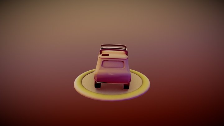 Car Pedestal 3D Model