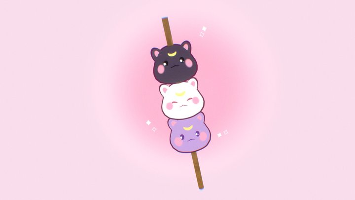 dango cat ʕ•ᴥ•ʔ 3D Model