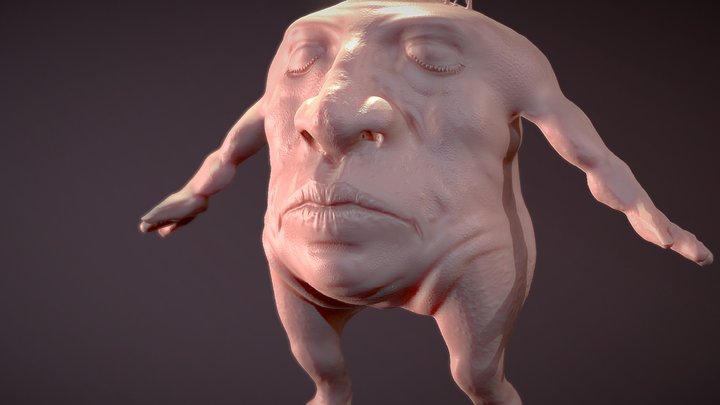 Day 1 Mouth & Nose #SculptJanuary18 3D Model