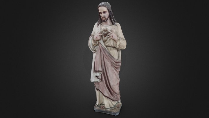 Statue du Christ Asnan 3D Model