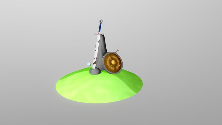 Sword Diorama 3D Model