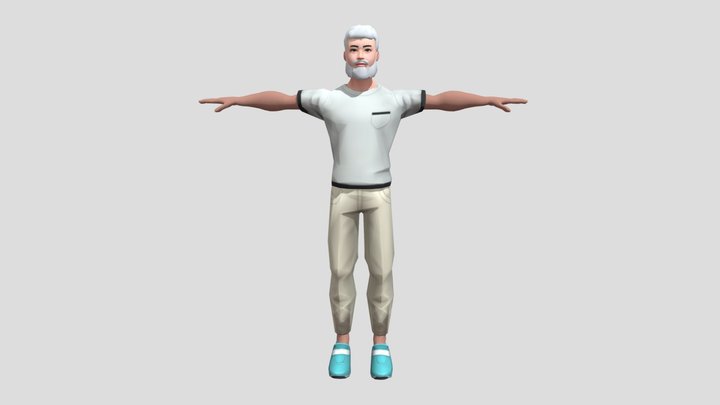Old Man 3D Model