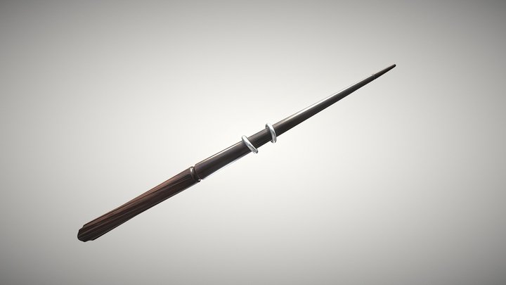 A Wizard Wand 3D Model