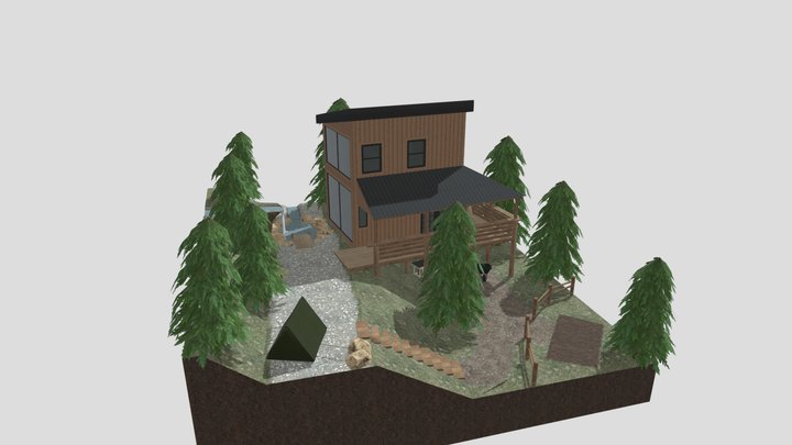 DAE Diorama - Eco House 3D Model