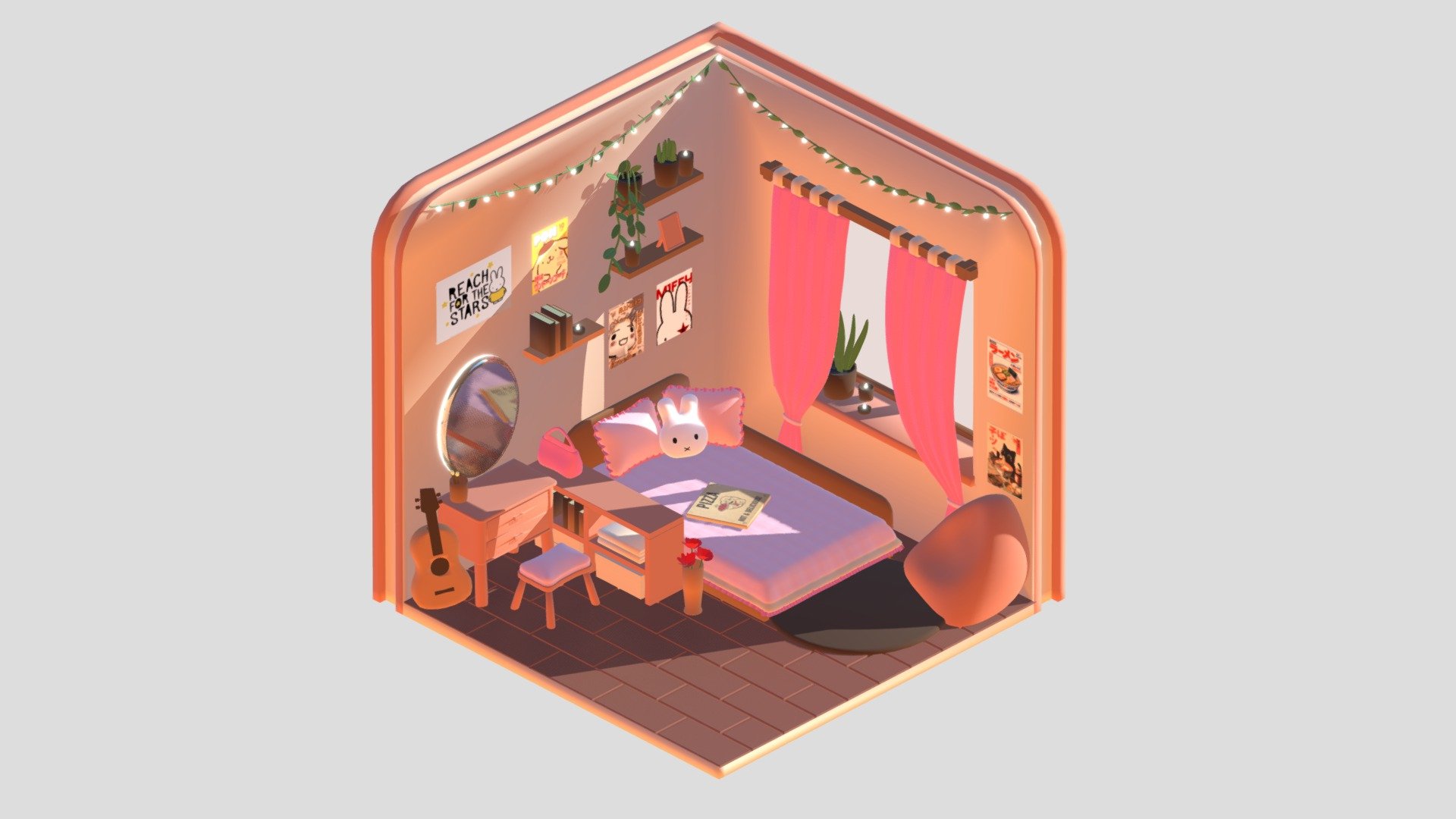 Isometric room - 3D model by Dantes1602 [0836018] - Sketchfab