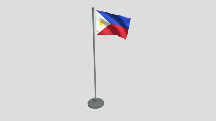 Animated Flag Of Philippines – Gratis 3D-model STL