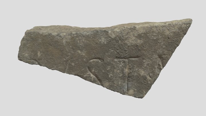 Marble Inscription - Cosa Excavations C19.135 3D Model