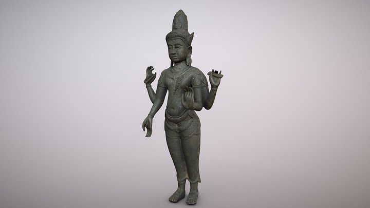 Avalokiteshvara, Bodhisattva  |  Thailand bronze 3D Model