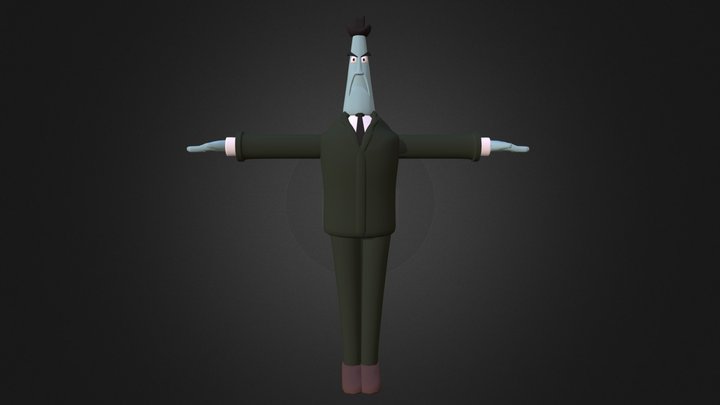 Counter and Suit 3D Model
