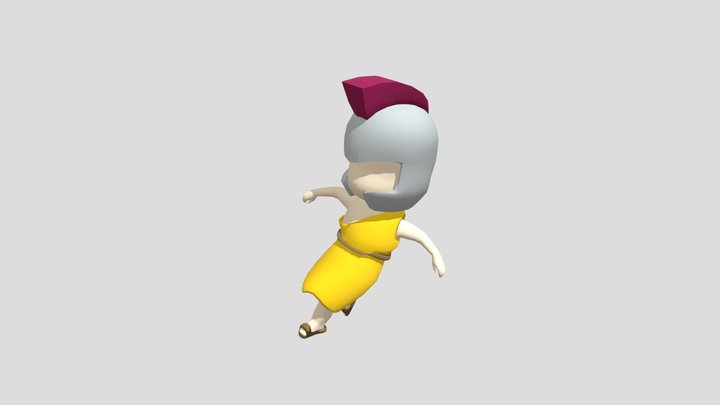 Soldado romano fazendo breakdance