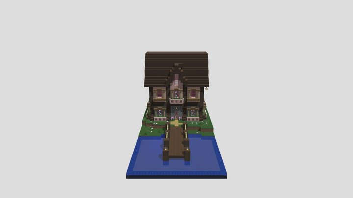 Cherry Medieval House | Minecraft 3D Model