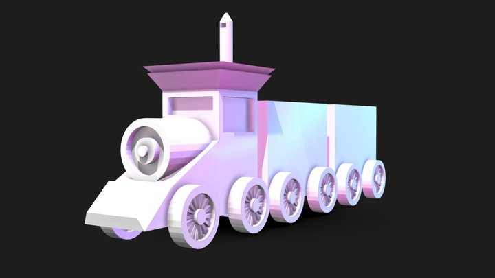 Tren De Juguete 3D Model