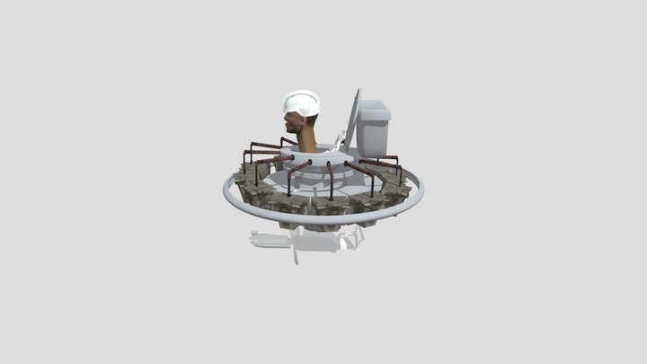 UFO_SKIBIDI_TOILET 3D Model