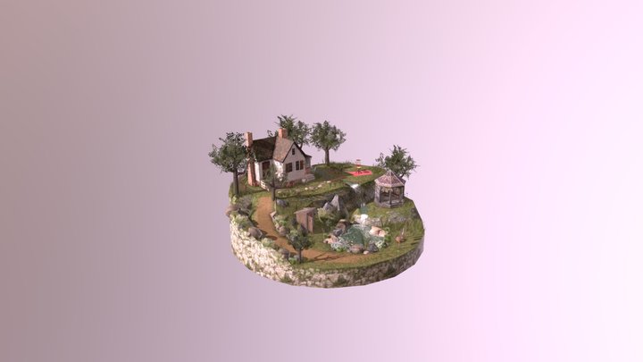 DAE Diorama - Grandma's house 3D Model