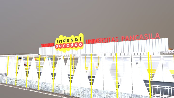 Stasiun Indosat Ooredoo Univ. Pancasila 3D Model
