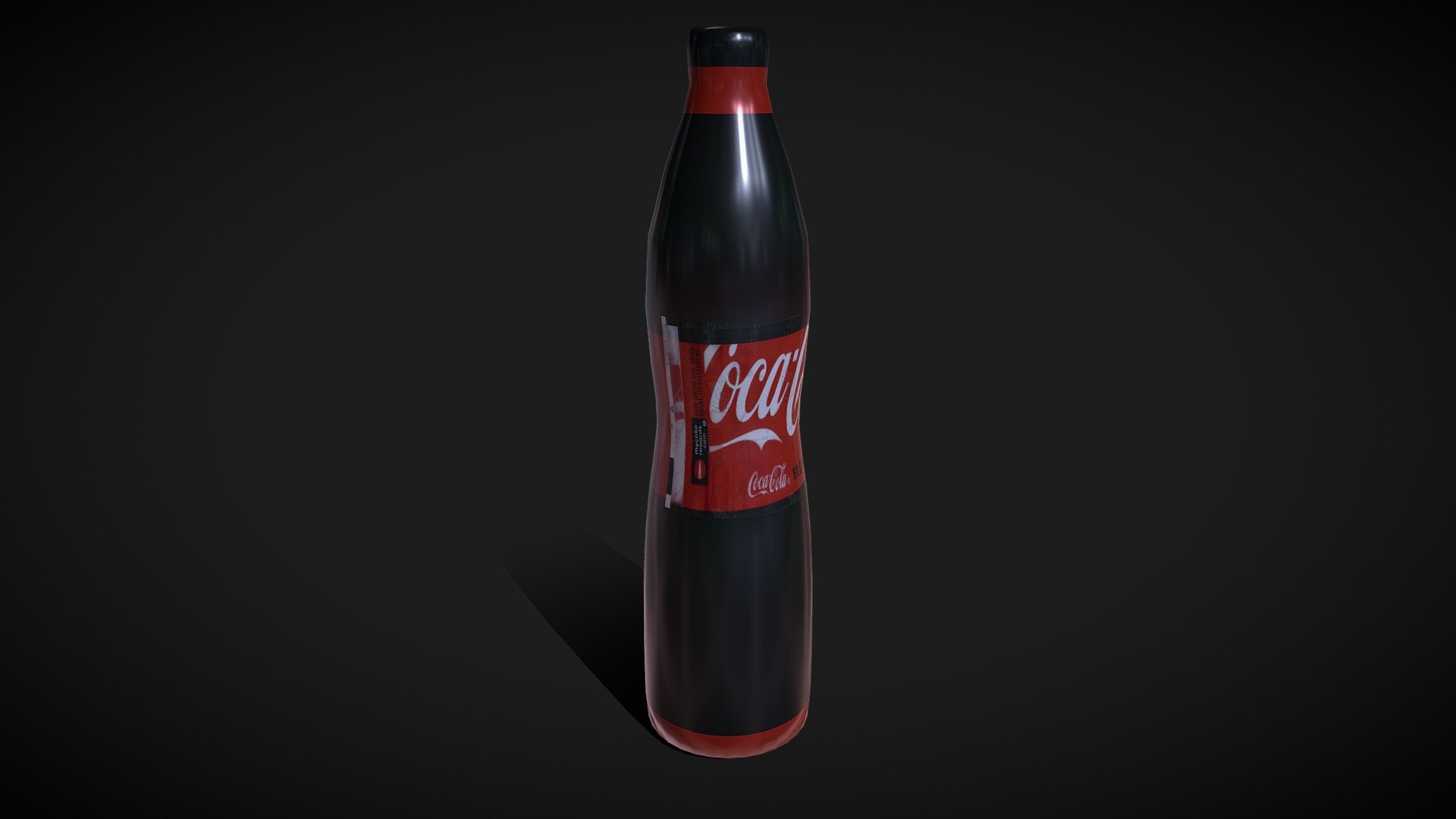 Coca Cola Glass Bottle - Download Free 3D model by TetsuoTetsuo ...