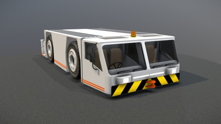 Airport Towing Tug 3D Model