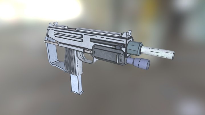 Nishitani Type 82-9 SMG 3D Model