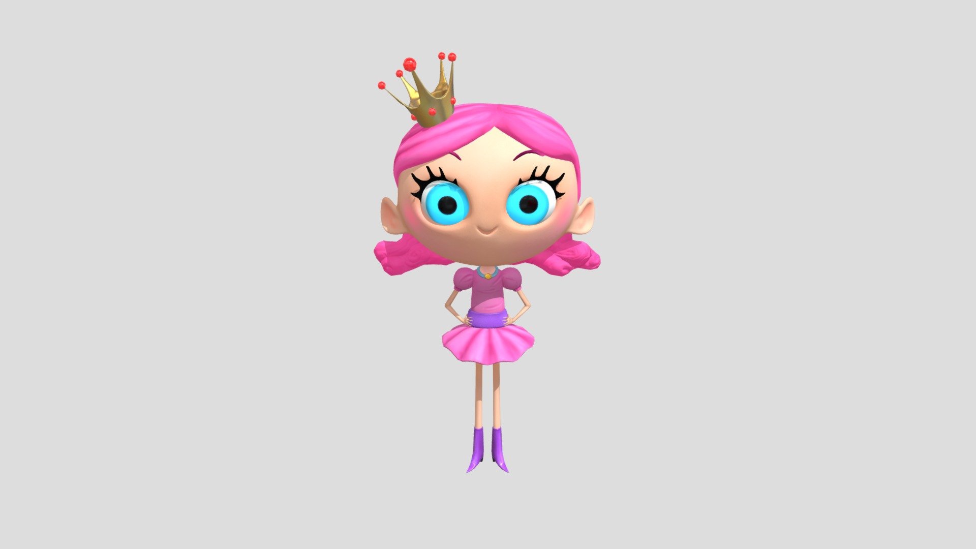 Princess - Download Free 3D Model By Sour Grapes (@kmorganc1) [0839e49 ...