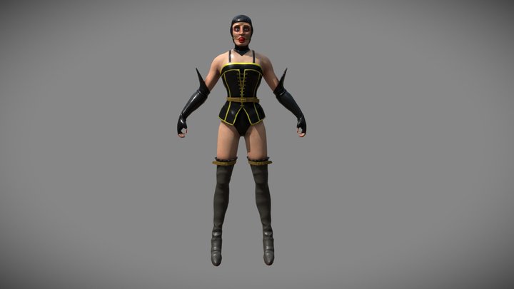 miss clitorine - T pose 3D Model