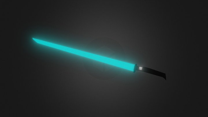 Low-Poly Light Sword1 3D Model
