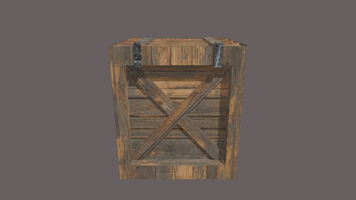 Western Frontier Supply Crate (Asset 01) 3D Model