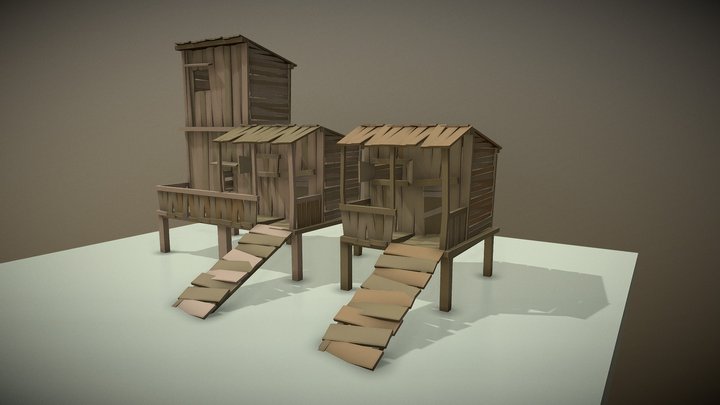 Creepy swamp House | Free Download 3D Model
