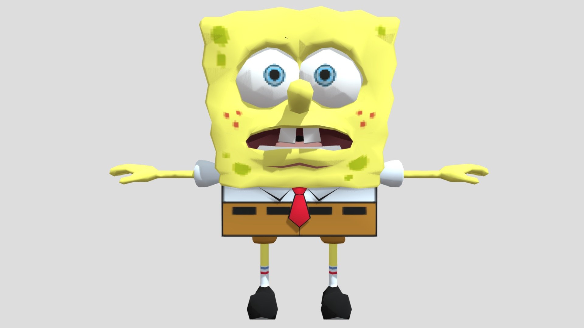 BFBB SpongeBob Scared - Download Free 3D model by SMF Friends Fan 2024 ...