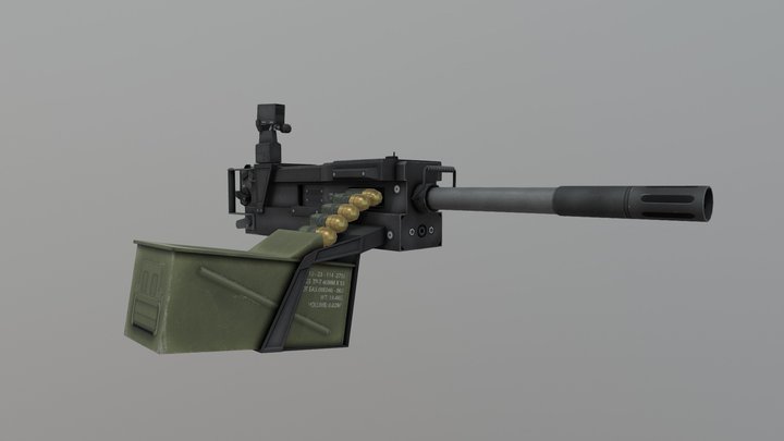 LGA Automatic Grenade Launcher 3D Model