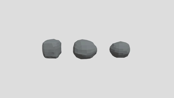 Free Lowpoly Rocks 3D Model